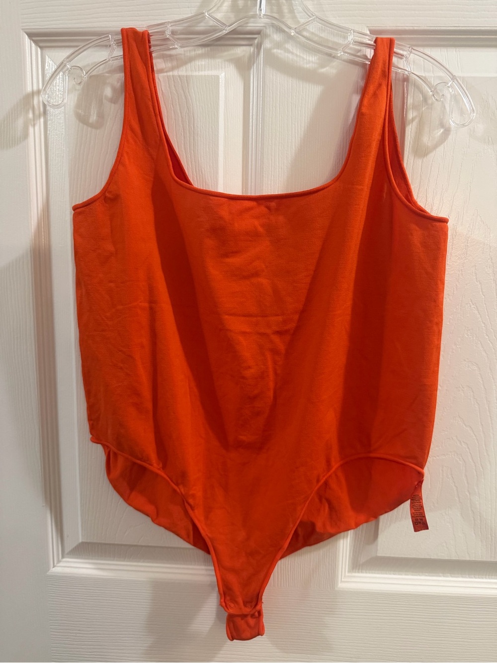 SKIMS Orange Scoop Neck Bodysuit